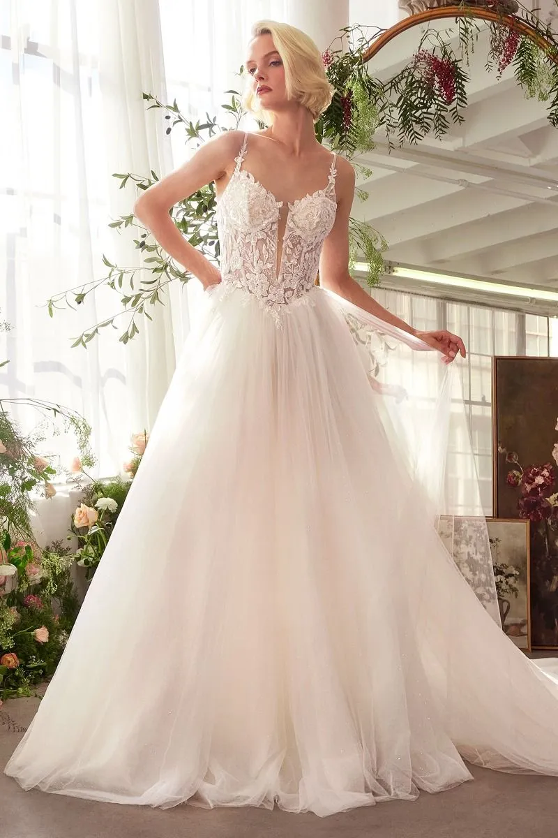 LACE & TULLE BRIDAL BALL GOWN CDWL029